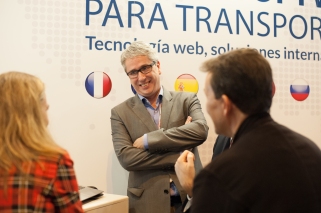 Víctor Vilas en stand AndSoft Logistics Madrid 2015